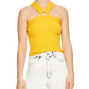 Sandro Circle Cross-back Knit Top